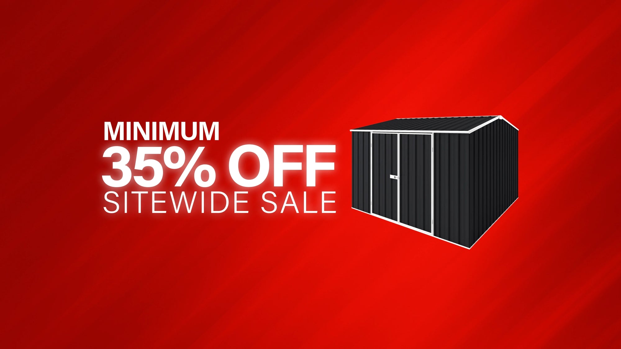 GardenShed Desktop Banner Minimum 35% Off Sitewide Sale