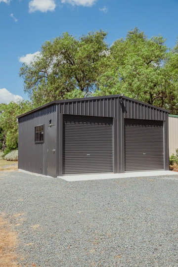 Double Garage Shed in Australia Made Locally