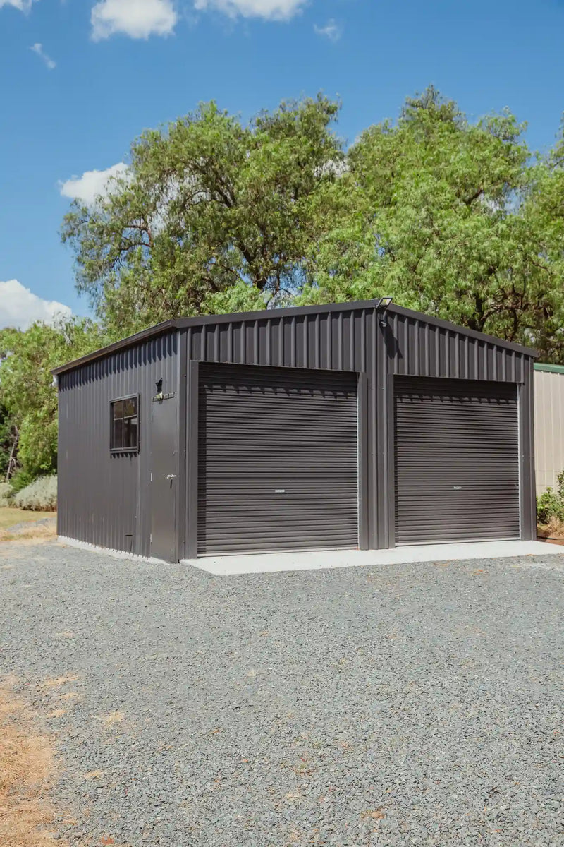Double Garage Shed in Australia Made Locally