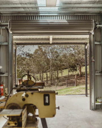 Motorised Roller Door in Big Shed