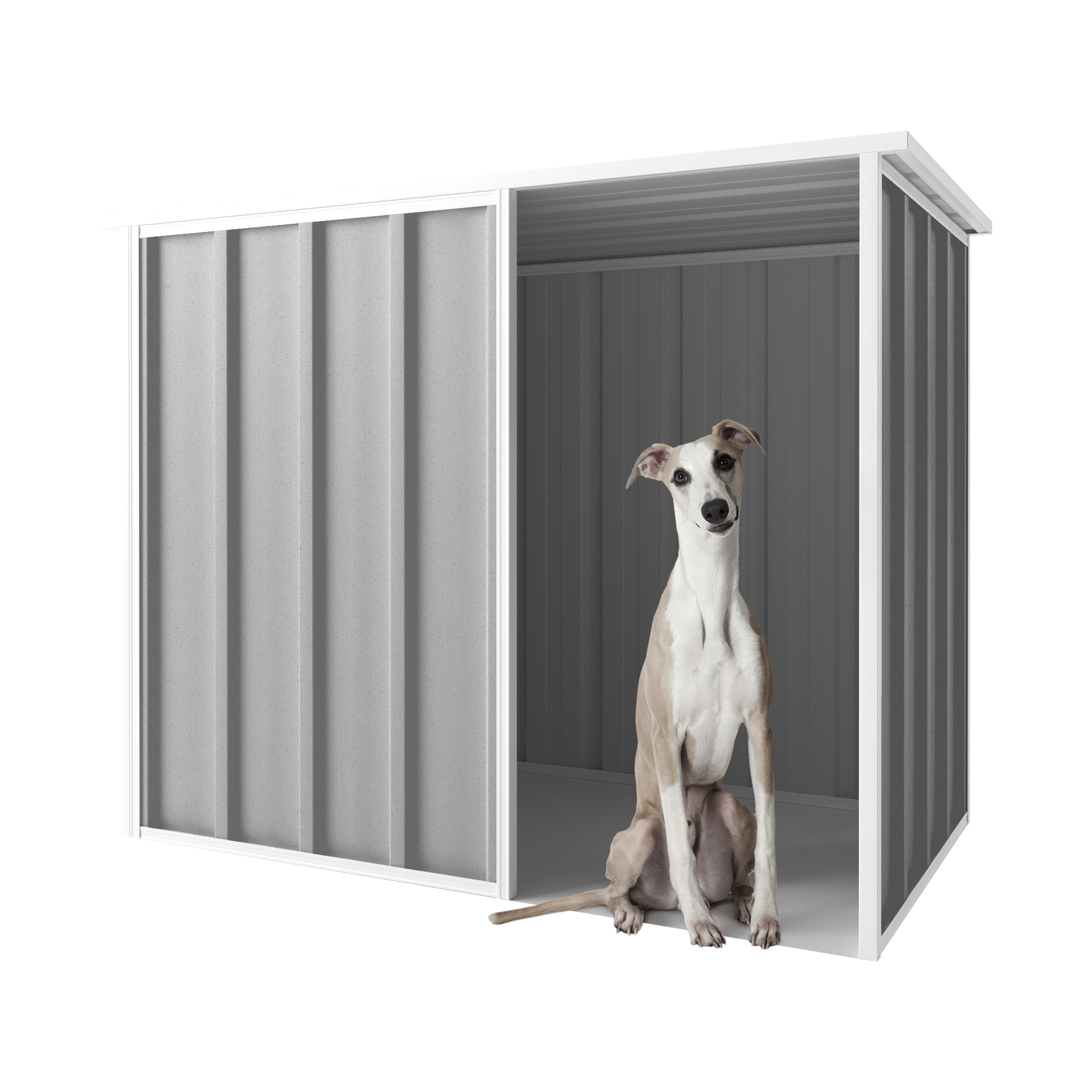 Dog and discount kennel