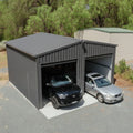 Double Garage Shed 6m x 6m x 2.4m - Monolith