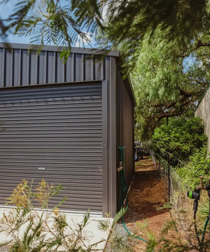 Side view of Double Garage Shed