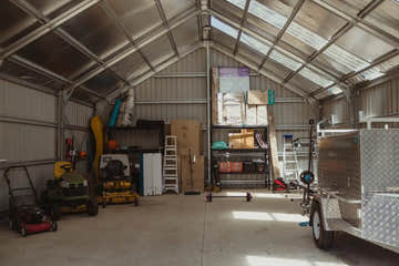 Inside look for Single Garage Shed