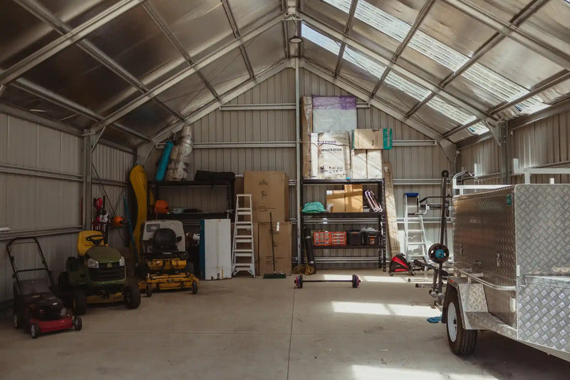 Inside look for Single Garage Shed