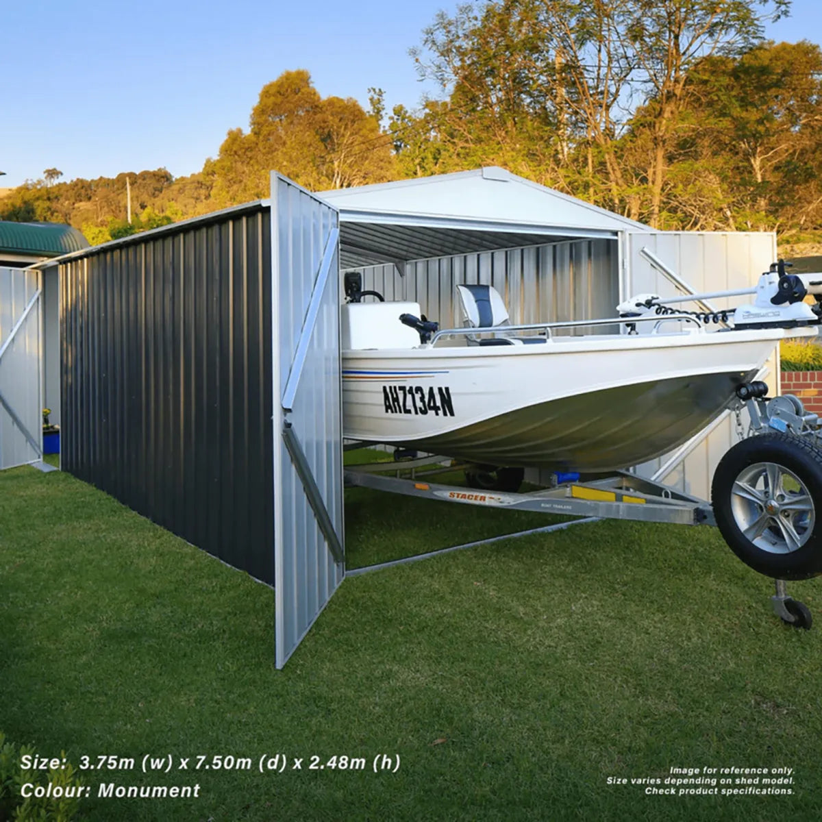 3.75m x 7.50m Garage Shed