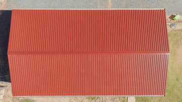 Heritage Red Stylish Roof Color of Big Shed