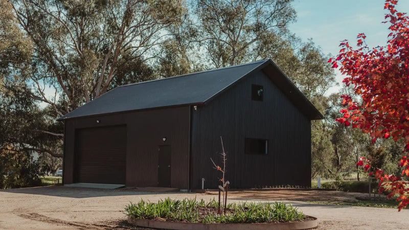 Large Workshop Shed with Gable Roof Design