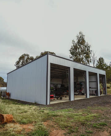 Skillion Roof Big Machinery Shed