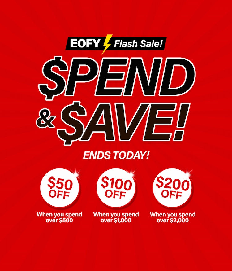 Desktop Banner Spend and Save EOFY Flash Sale Ends Today