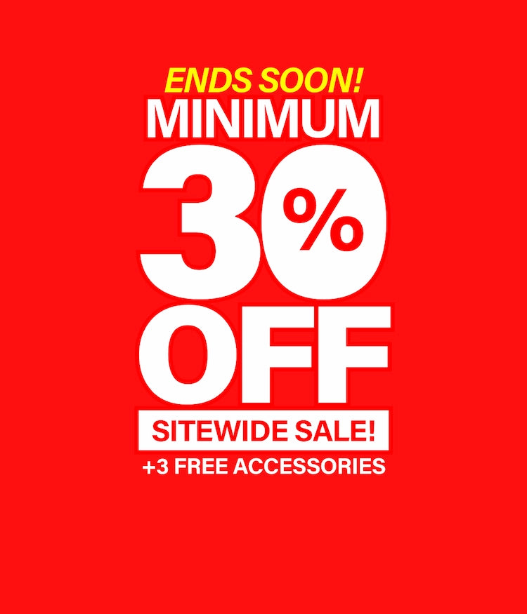 GardenShed Desktop Banner Minimum 30% Off + 3 Free Accessories Sitewide Sale Ends Soon