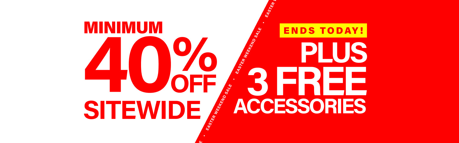 Collection Banner April Sitewide Sale Ends Today
