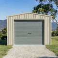 Single Garage - 4m x 7m x 2.4m - Gull Grey/Off White