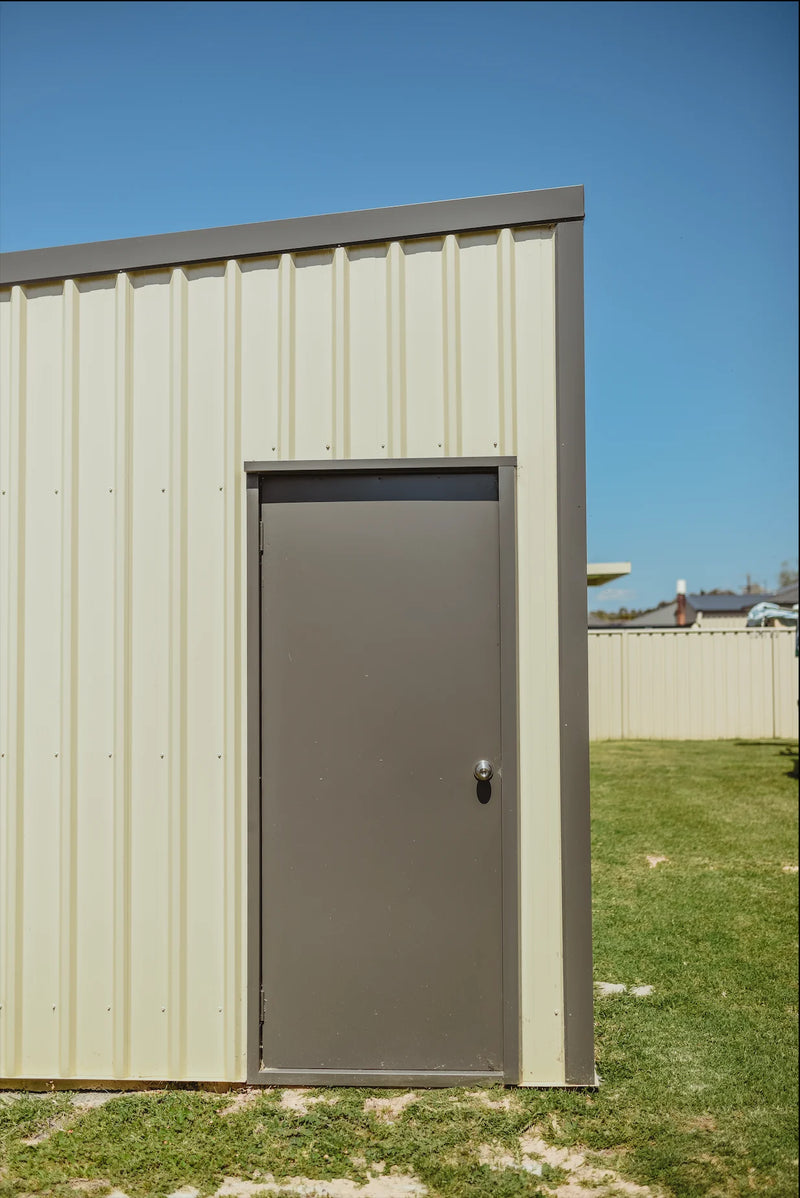 Big Shed with Skillion Roof and Personal Access Door