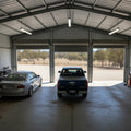 Triple Garage Shed 9.5m x 15m x 2.4m - Slate Grey