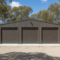 Triple Garage Shed 9.5m x 15m x 2.4m - Slate Grey