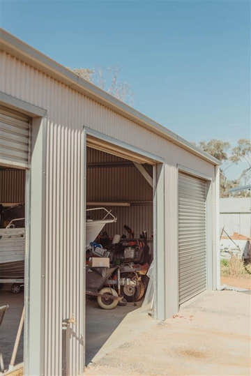 Aussie Made Triple Garage Shed with Motorised Roller Doors