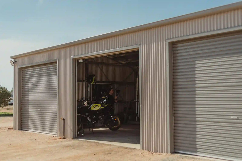 Triple Garage with Roller Doors