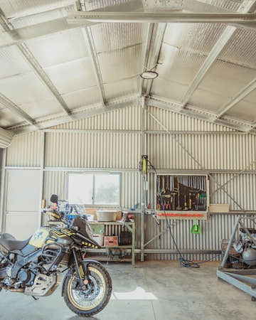 Interior of Triple Garage Shed used as Workshop 