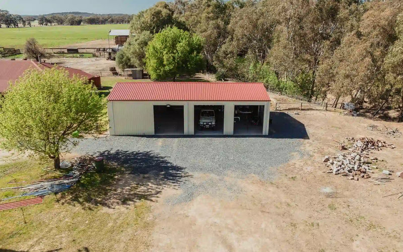 Gable Roof Triple Garage Shed