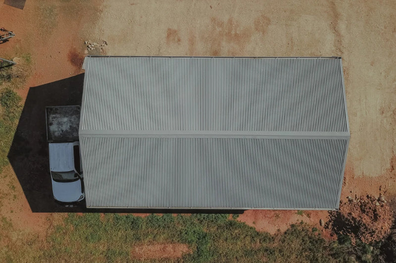 Top View of Gable Roof Big Shed