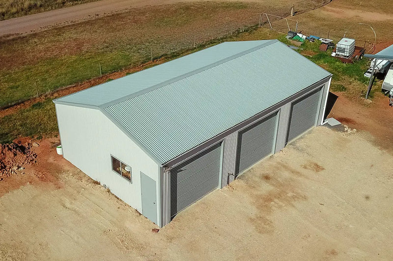 Aussie made strong triple garage gable shed
