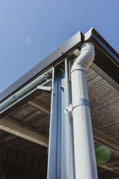 Downpipe for Rainwater in Shed