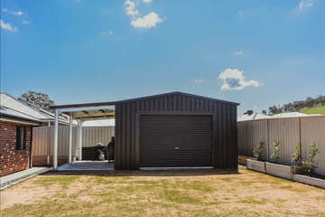 Modern Big Shed Design with Lean-To and Roller Door