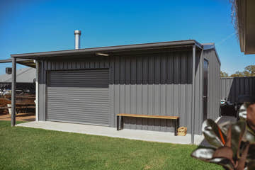 Big Shed Workshop with Lean-to