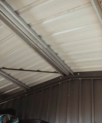 Big Workshop Shed Interior Built with Tough Materials