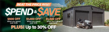 Big Shed Beat the Price Rise Spend & Save + Up to 30% Off