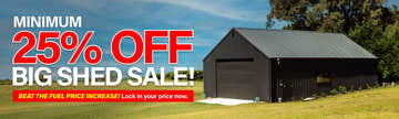 Big Shed Minimum 25% Off All Sheds