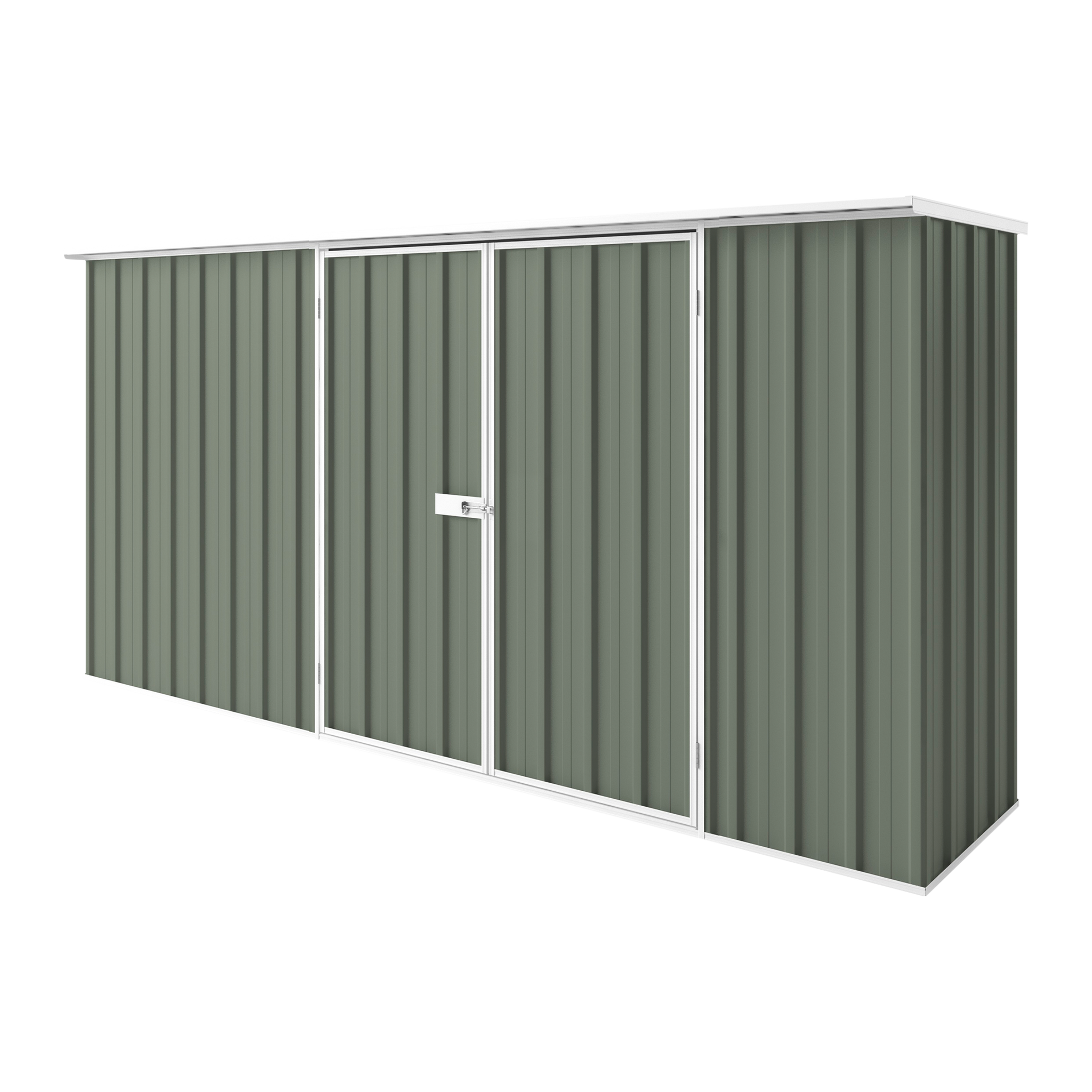 3.75m x 0.78m Flat Roof Garden Shed - EasyShed
