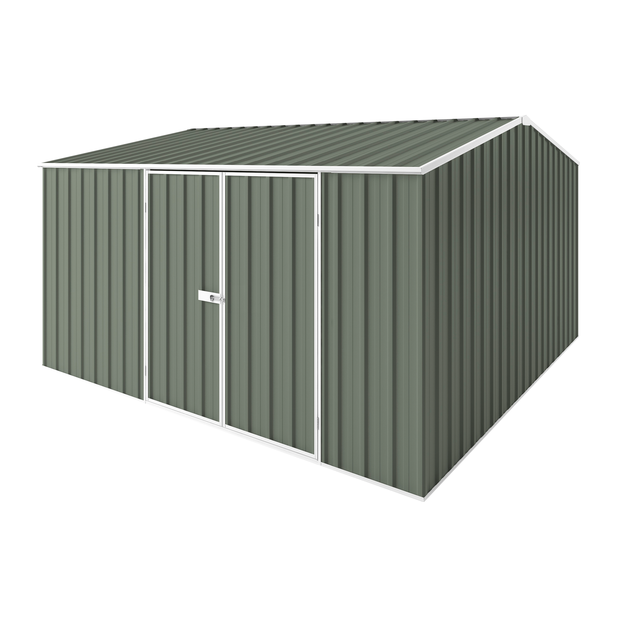 3.75m x 3.75m x 2.18m Gable Roof Garden Shed - EasyShed