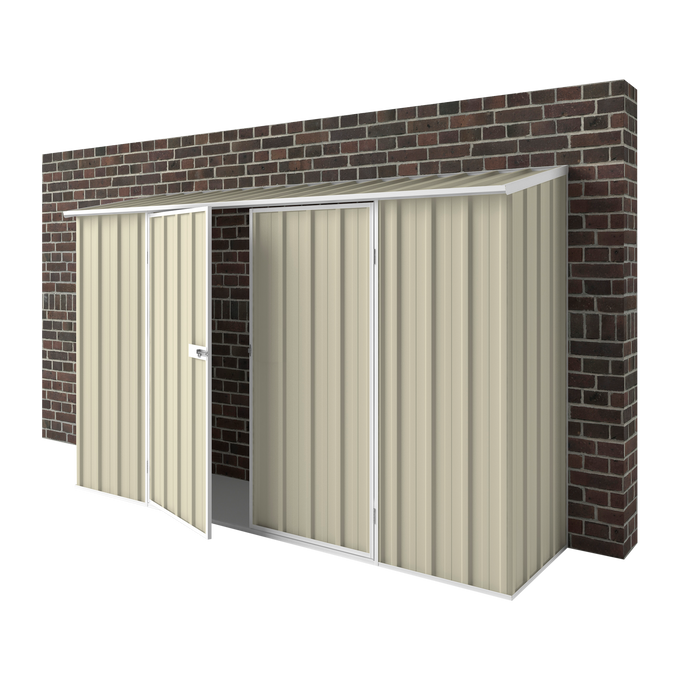 EasyShed Off The Wall Garden Shed 3m (w) x 0.78m (d) x 1.95m (h) Classic